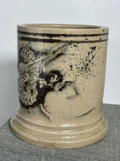 古玩陶瓷龍紋青花筆筒真品鑒賞圖