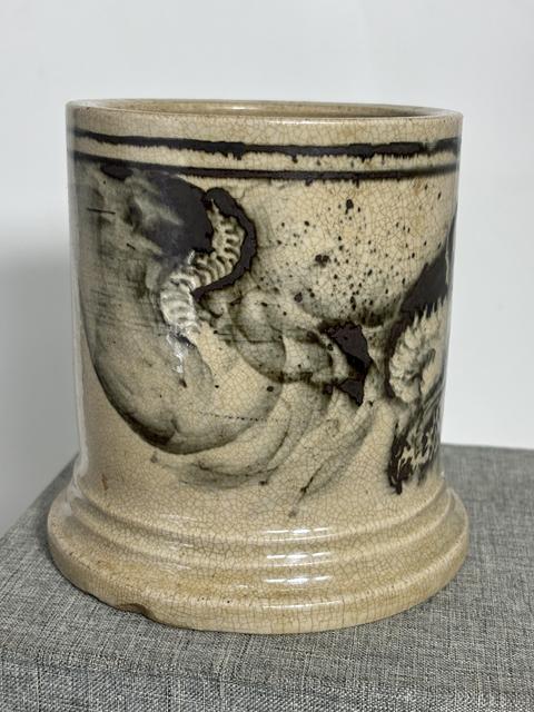 古玩陶瓷龍紋青花筆筒真品鑒賞圖