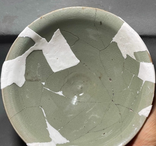 古玩陶瓷宋代臨汝窯大碗真品鑒賞圖