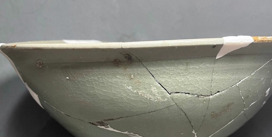 古玩陶瓷宋代臨汝窯大碗真品鑒賞圖