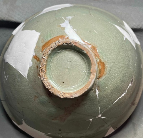 古玩陶瓷宋代臨汝窯大碗真品鑒賞圖