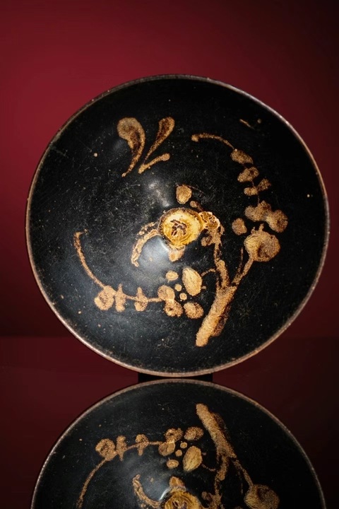 古玩陶瓷吉州窯月影梅真品鑒賞圖