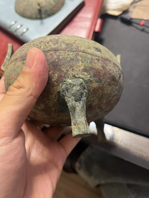 古玩銅器鼎真品鑒賞圖