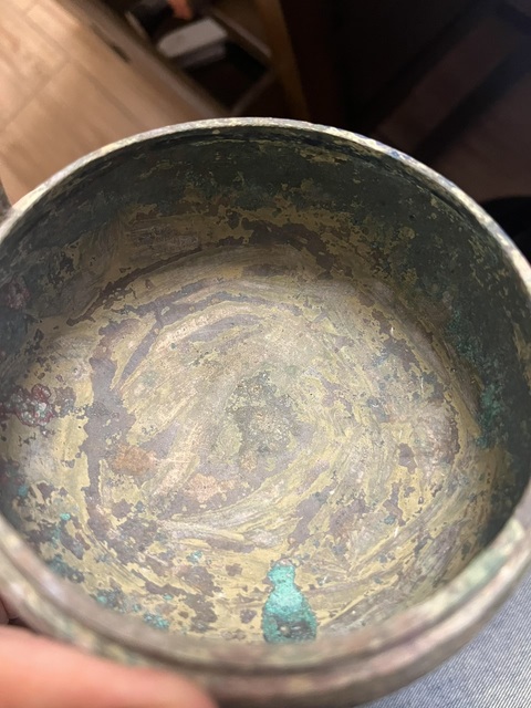 古玩銅器鼎真品鑒賞圖