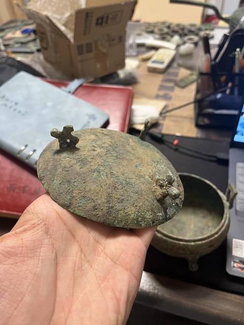 古玩銅器鼎真品鑒賞圖