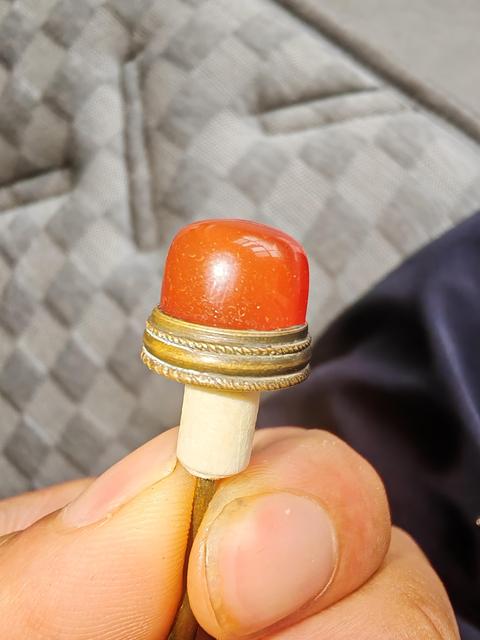古玩玉器鼻煙壺蓋真品鑒賞圖