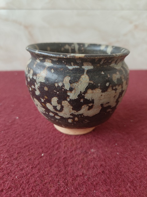古玩陶瓷吉州窯窯變釉罐真品鑒賞圖