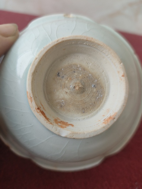 古玩陶瓷青白釉葵口碗真品鑒賞圖