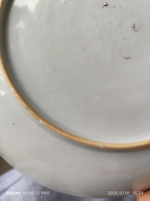 古玩陶瓷五彩盤真品鑒賞圖