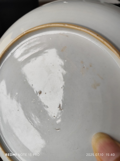 古玩陶瓷五彩盤真品鑒賞圖