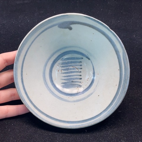古玩陶瓷青花花卉紋碗拍賣,當前價格1000元