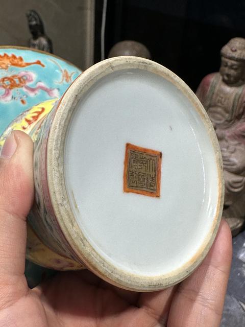 古玩陶瓷解放初期龍紋高足盤真品鑒賞圖