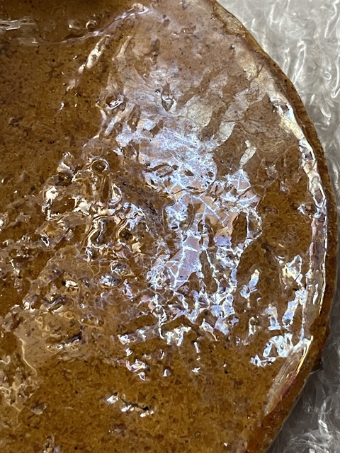 古玩陶瓷黃釉龍紋瓦真品鑒賞圖