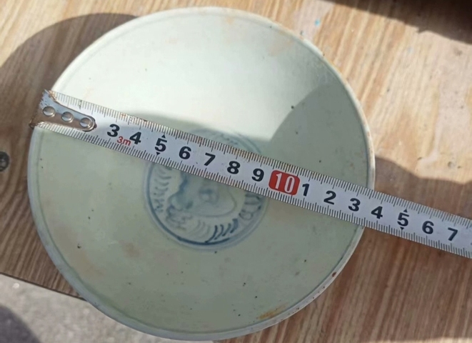 古玩陶瓷青花海馬紋碗真品鑒賞圖