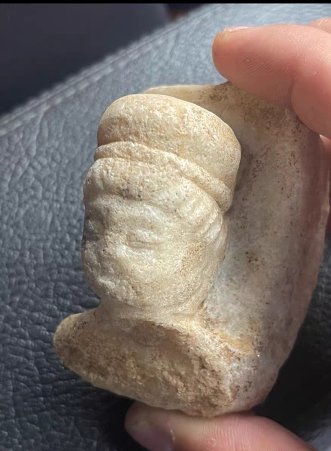 古玩雜項佛首真品鑒賞圖