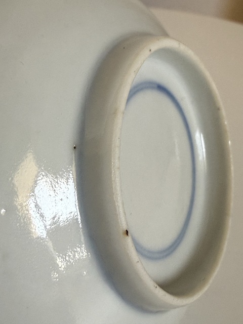 古玩陶瓷清光緒青花冰梅紋盤真品鑒賞圖