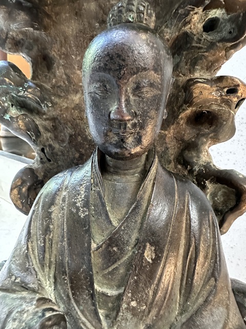 古玩銅器高士真品鑒賞圖