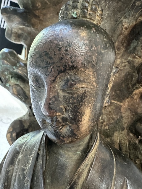 古玩銅器高士真品鑒賞圖