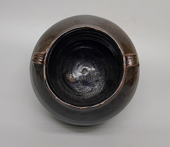 古玩陶瓷黑釉雙系罐真品鑒賞圖