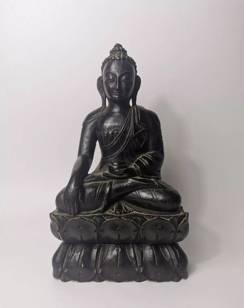 古玩雜項(xiàng)木雕佛像真品鑒賞圖