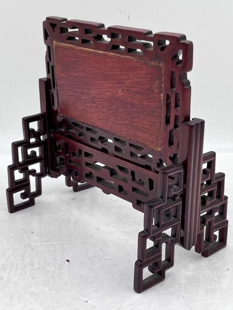 古玩陶瓷淺絳彩仕女人物瓷板真品鑒賞圖
