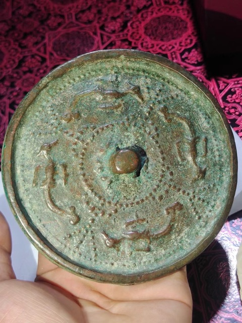 古玩銅器銅鏡真品鑒賞圖