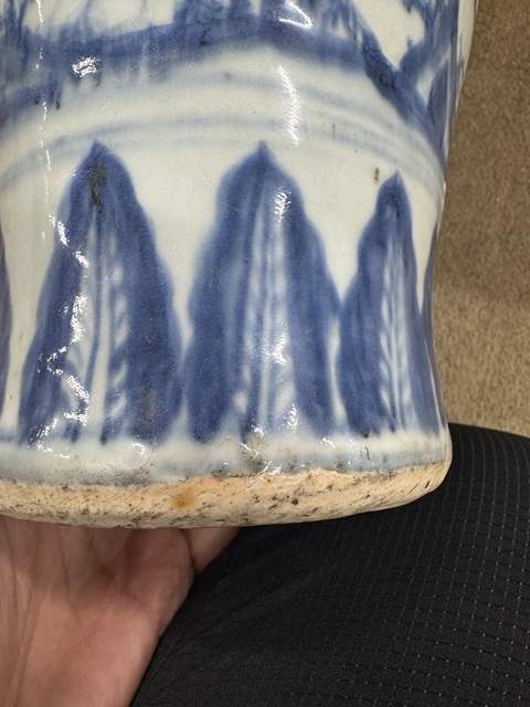 古玩陶瓷人物紋青花梅瓶真品鑒賞圖