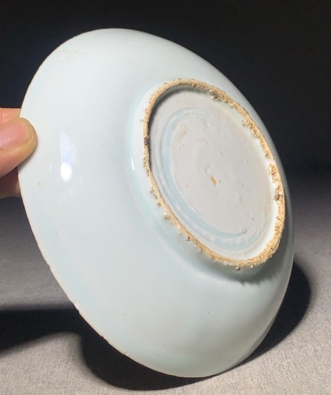 古玩陶瓷青花蘆雁圖盤真品鑒賞圖
