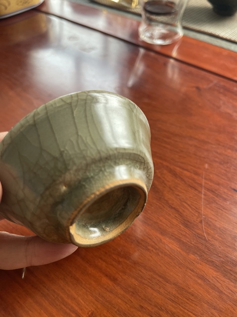 古玩陶瓷龍泉青瓷水洗真品鑒賞圖