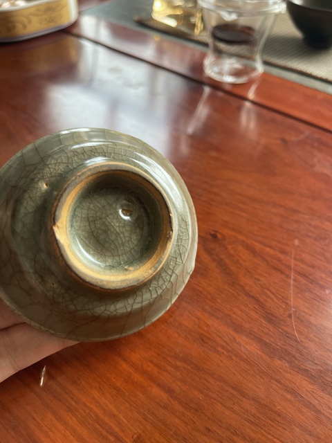 古玩陶瓷龍泉青瓷水洗真品鑒賞圖