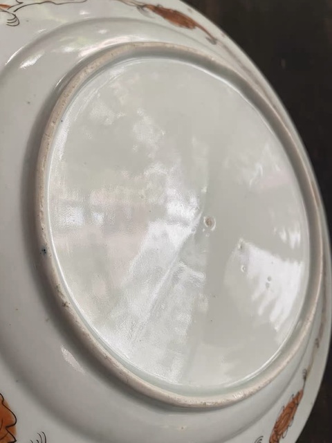 古玩陶瓷彩繪盤真品鑒賞圖