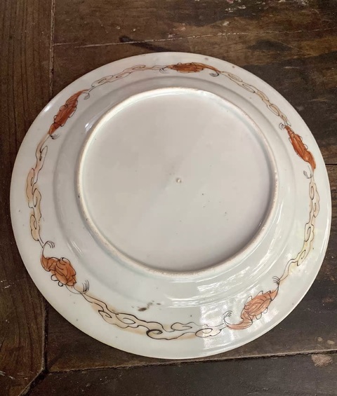 古玩陶瓷彩繪盤真品鑒賞圖