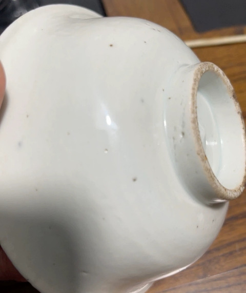 古玩陶瓷甜白釉碗真品鑒賞圖
