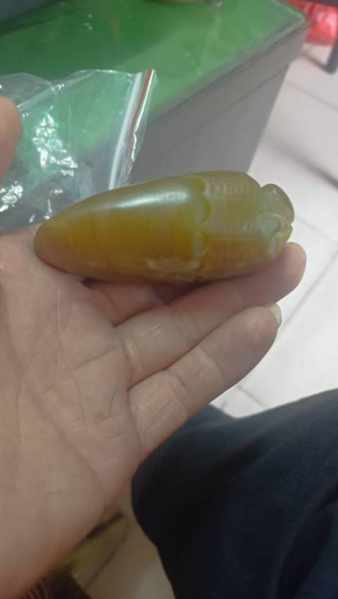 古玩玉器和田玉雕知足常樂題材把件真品鑒賞圖