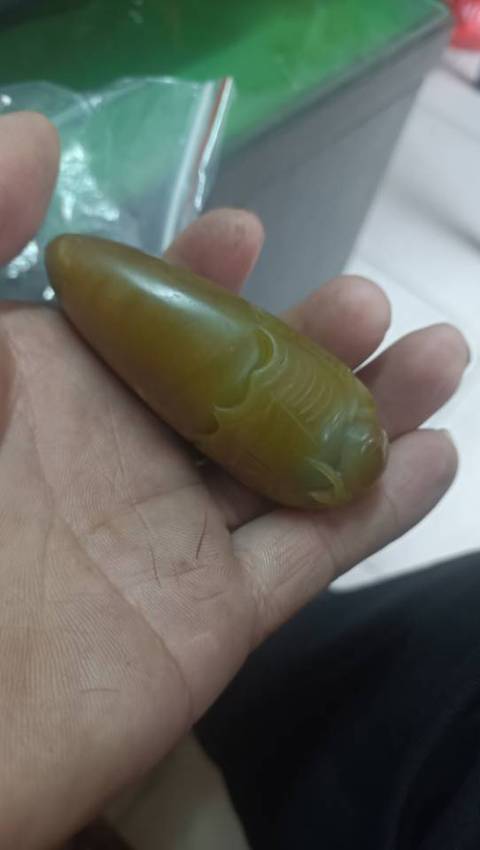 古玩玉器和田玉雕知足常樂題材把件真品鑒賞圖