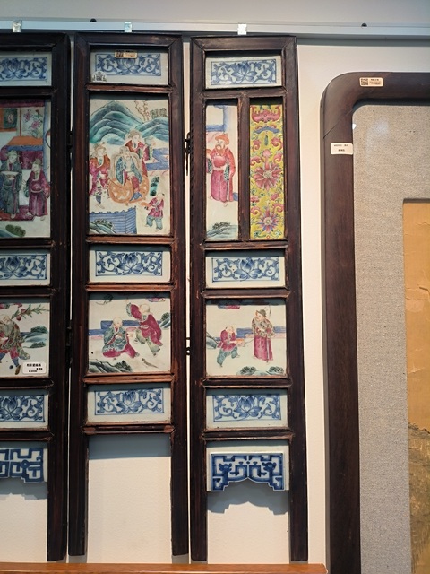 古玩陶瓷青花粉彩瓷板畫真品鑒賞圖