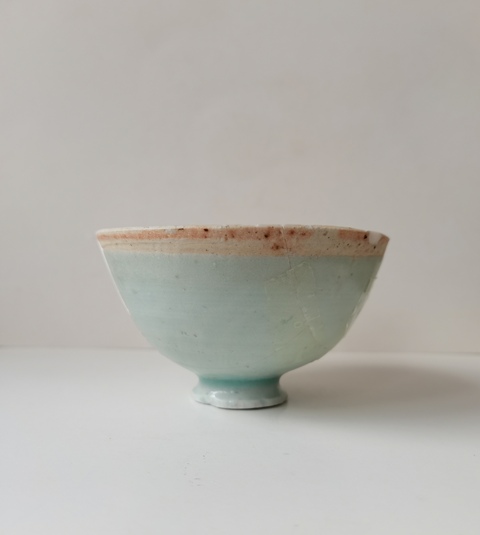 古玩陶瓷湖田窯高足茶碗拍賣，當前價格0元