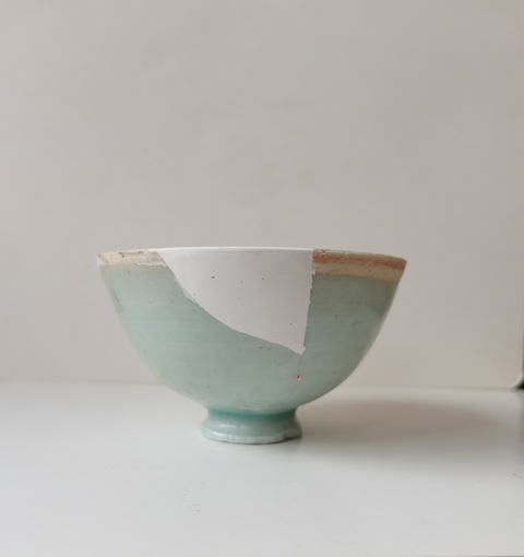 古玩陶瓷湖田窯高足茶碗拍賣，當前價格0元