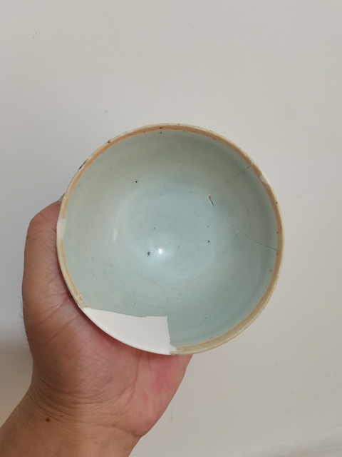 古玩陶瓷湖田窯高足茶碗拍賣，當前價格0元