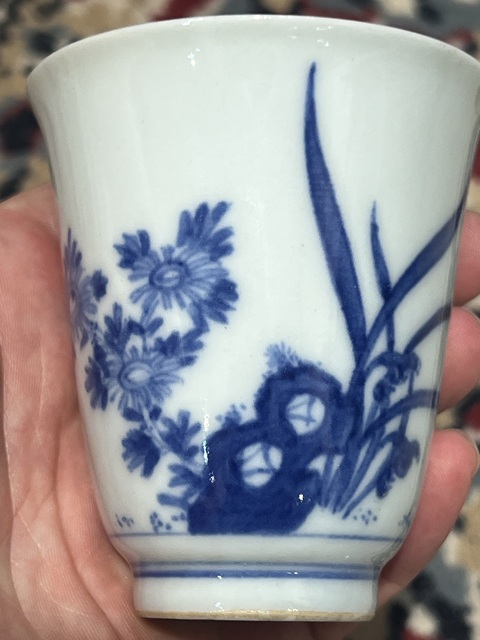 古玩陶瓷青花杯真品鑒賞圖