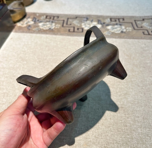 古玩銅器鳳眼爐真品鑒賞圖