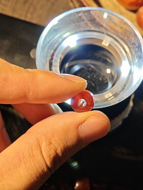 古玩玉器瑪瑙剁珠真品鑒賞圖