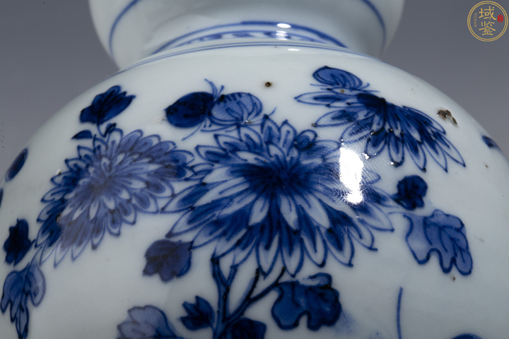 古玩陶瓷青花花卉紋葫蘆瓶真品鑒賞圖