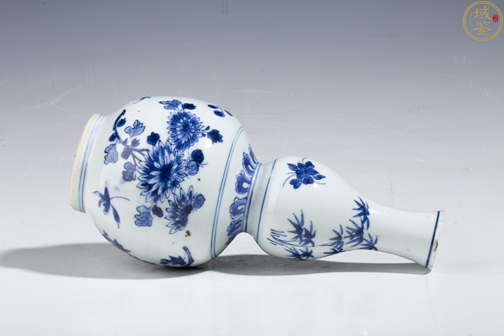 古玩陶瓷青花花卉紋葫蘆瓶真品鑒賞圖