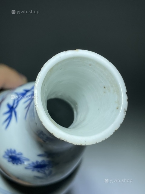 古玩陶瓷青花花卉紋葫蘆瓶真品鑒賞圖