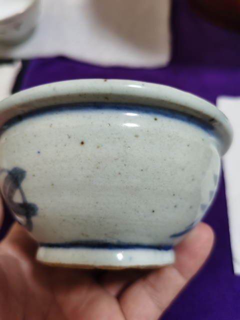 古玩陶瓷青花福壽紋香爐真品鑒賞圖