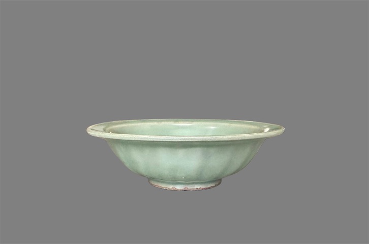 古玩陶瓷龍泉窯雙魚洗真品鑒賞圖