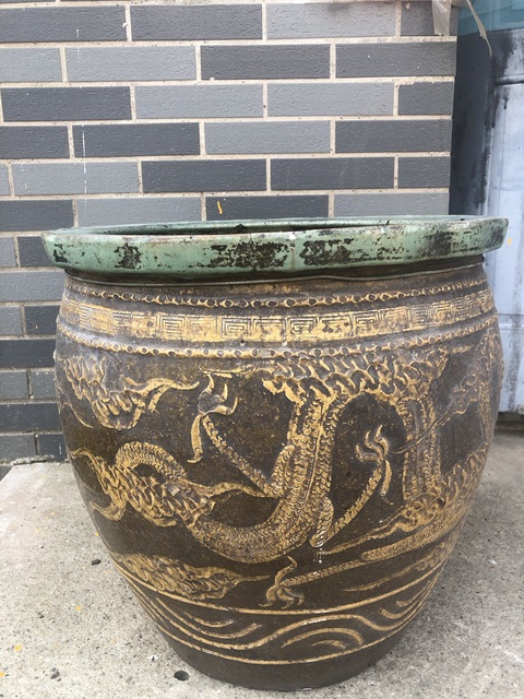 古玩陶瓷龍紋缸真品鑒賞圖