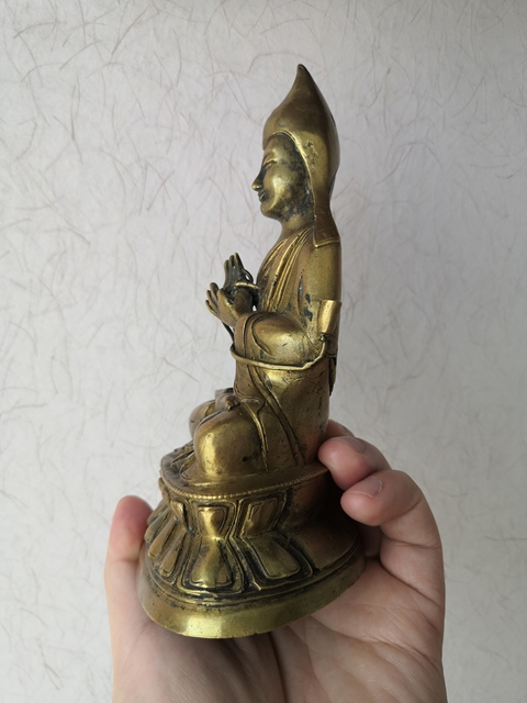 古玩銅器宗喀巴真品鑒賞圖