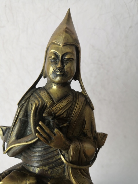 古玩銅器宗喀巴真品鑒賞圖